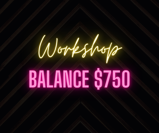 3 Day Workshop Balance - $750