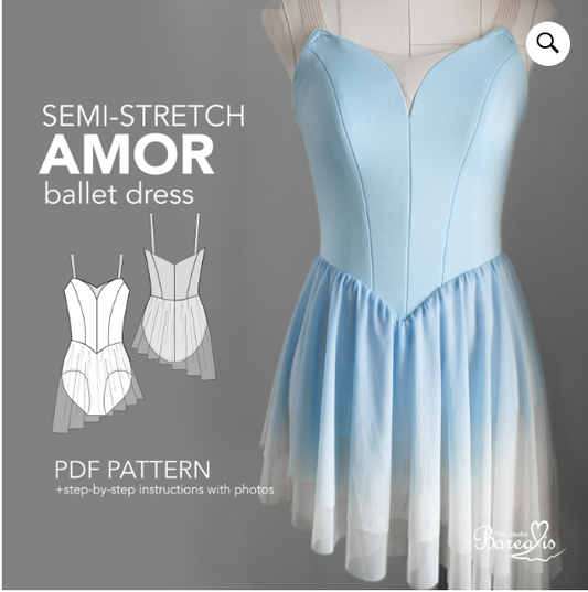 Sewing Workshop - "AMOR" Semi-Stretch Ballet Dress from Tutu Studio Borealis (Beginner+)